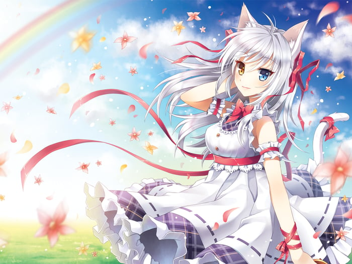 Ảnh đẹp nhất về Anime Girl tóc trắng