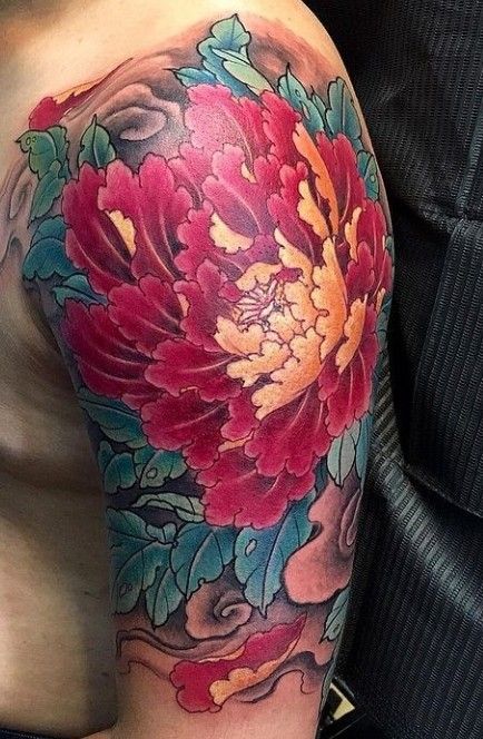 888+ hình xăm hoa mẫu đơn đại diện cho tình yêu và may mắn - Genztattoo