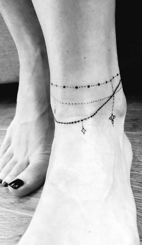 999+ hình xăm lắc chân mini cực độc đáo cho nam và nữ - Genztattoo