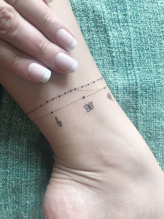 999+ hình xăm lắc chân mini cực độc đáo cho nam và nữ - Genztattoo