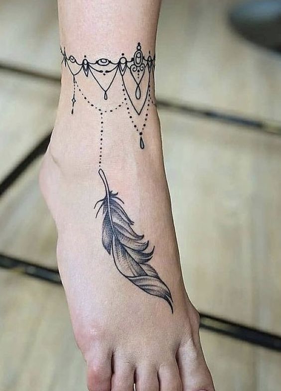 999+ hình xăm lắc chân mini cực độc đáo cho nam và nữ - Genztattoo