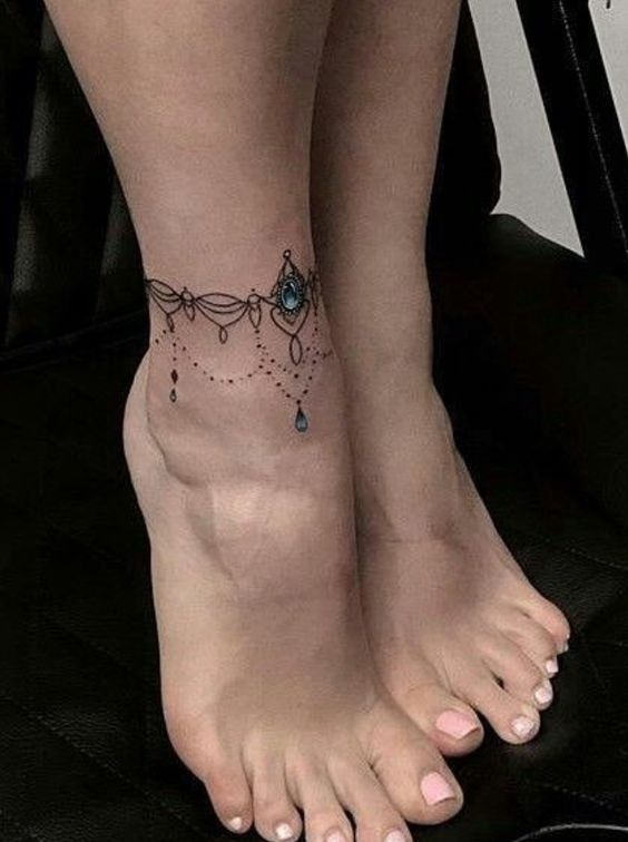 999+ hình xăm lắc chân mini cực độc đáo cho nam và nữ - Genztattoo