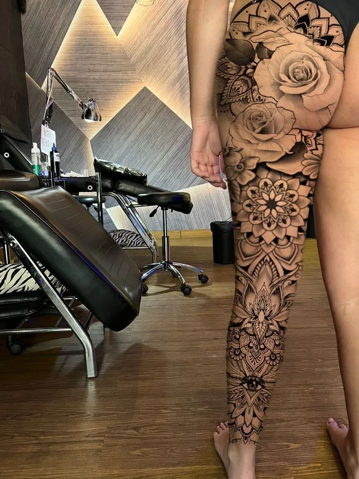 Top 500+ hình xăm full chân cho nam và nữ được chọn lọc - Genztattoo