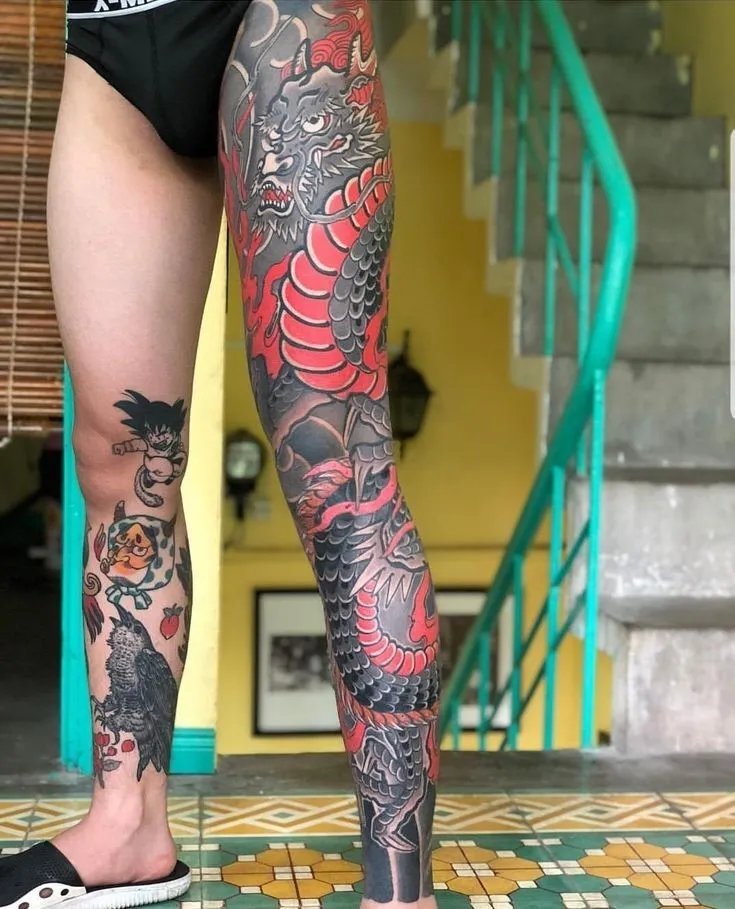 Top 500+ hình xăm full chân cho nam và nữ được chọn lọc - Genztattoo