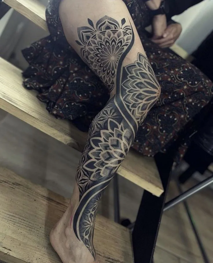 Top 500+ hình xăm full chân cho nam và nữ được chọn lọc - Genztattoo