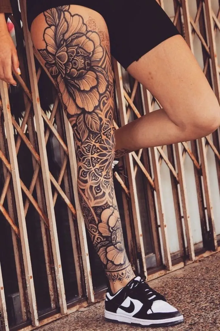 Top 500+ hình xăm full chân cho nam và nữ được chọn lọc - Genztattoo